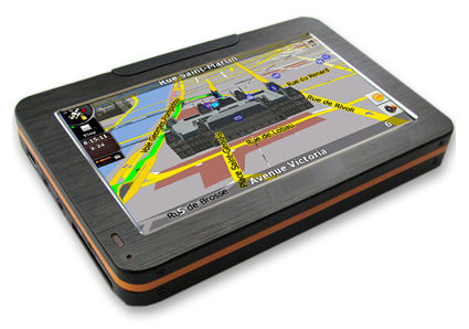 4.3 cala Portable Vehicle Navigator GPS V4302 Wsparcie BT,AV-IN,FM,Multimedia Player