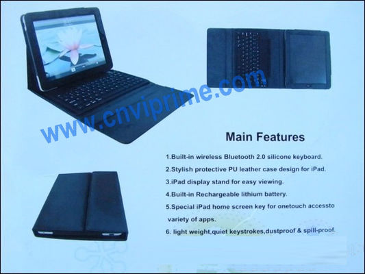 Klawiatura Bluetooth Laptop z skórzaną obudową dla 10 cali klawiatury IPad